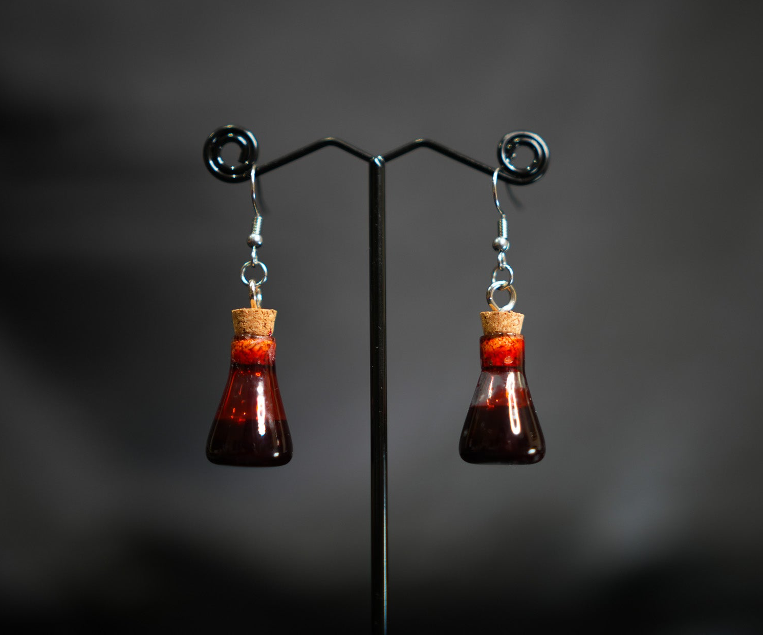 Edible Blood Vial Earrings