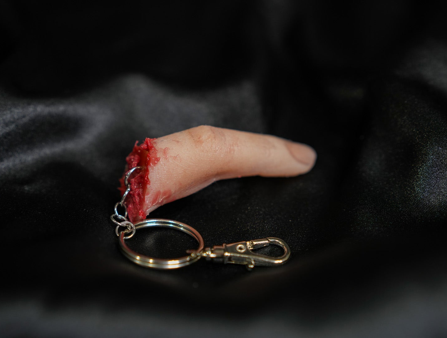 Severed Finger Keyring